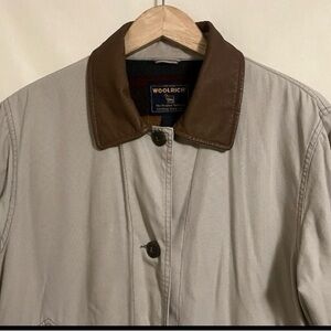Woolrich Women's Wool Blanket Lined Canvas Barn Chore Jacket Coat Vintage Size L